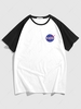 ZAFUL Raglan Sleeve Letter Graphic Print T-shirt Xxl White