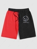 ZAFUL Reflective Face Letters Print Two Tone Graphic Sports Sweat Shorts Xxl Red