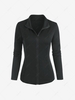 Zip Up Thumb Hole Slim Gym Jacket L Black