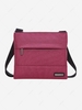 Zipper Business Square Canvas Crossbody Bag