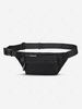 Zippered Earphone Jack Fanny Pack Waist Bag