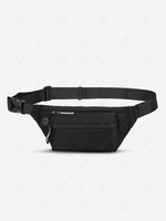 Zippered Earphone Jack Fanny Pack Waist Bag