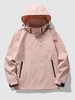Zippered Pockets Ourdoors Hooded Jacket Xl Pink