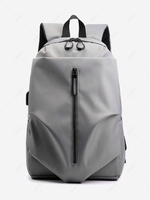 Zippered Reflective Panel Travel Backpack