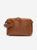 Zippered Smooth Buckle Clutch Bag