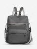 Zippered Tasseled Nylon Backpack