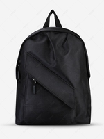 Zippered Travel Solid Backpack