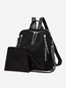 Zippers Large Capacity Backpack with Coin Purse