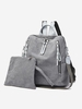 Zippers Large Capacity Backpack with Coin Purse