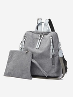 Zippers Large Capacity Backpack with Coin Purse