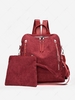 Zippers Large Capacity Backpack with Coin Purse