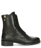 Ankle Boot Lace Up Zipper Outside 3 cm