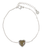 Armband labradorite hartje
