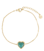 Armband Malachite hartje