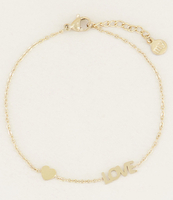 Armband met Love en Hartje