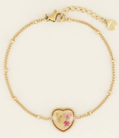 Armband wildflower hartje