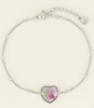 Armband wildflower hartje