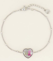 Armband wildflower hartje