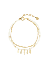 Armbandje kralen & veertjes