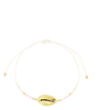 Armbandje met gouden schelp