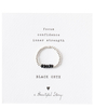 Beauty Black Onyx Silver Plated Ring S/M
