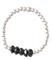 Beauty Black Onyx Silver Ring M/L