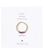 Beauty Garnet Gold Plated Ring S/M