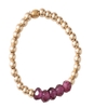 Beauty Garnet Gold Ring M/L