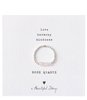 Beauty Rose Quartz Silver Plated Ring S/M