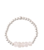 Beauty Rose Quartz Silver Ring M/L