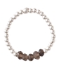Beauty Smokey Quartz Silver Ring M/L