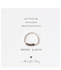 Beauty Smokey Quartz Silver Ring S/M