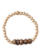 Beauty Tiger Eye Gold Ring M/L