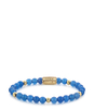 Brightening Blue - 6mm - yellow gold plated