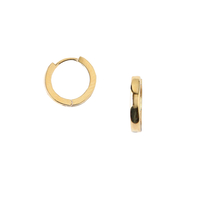 Clean Metal Huggie Hoop