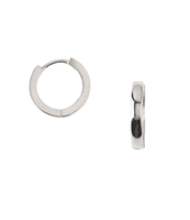 Clean Metal Huggie Hoop