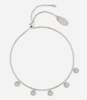 Coin Charm Drop Slider Bracelet
