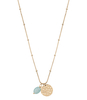 Coin With Amazonite Gem Necklace X My Jewellery