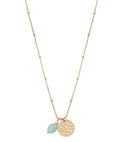Coin With Amazonite Gem Necklace X My Jewellery