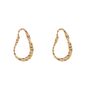 Curved Beaten Stud X My Jewellery