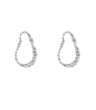 Curved Beaten Stud X My Jewellery