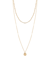 Double Necklace With Coin X My Jewellery