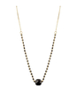Enamel Necklace glass - Black