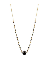 Enamel Necklace glass - Black