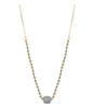 Enamel Necklace Glass - Grey
