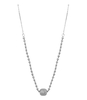 Enamel Necklace Glass - Grey