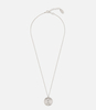 Engraved Coin Pendant Necklace