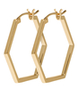 Essentiele Hexagonal Hoop Earrings
