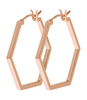 Essentiele Hexagonal Hoop Earrings