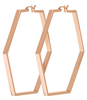 Essentiele Large Hexagonal Hoop Earrings